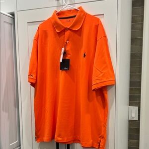 Polo by Ralph Lauren Men's Bright Orange Polo Shirt
